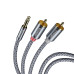 Кабель Essager Monster 3.5 мм - 2xRCA (M/M), 2 м, Grey (EYPZJ-MYA0H) Кабель Essager Monster 3.5 мм - 2xRCA (M/M), 2 м, Grey (EYPZJ-MYA0H)