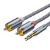 Кабель Essager Monster 3.5 мм - 2xRCA (M/M), 2 м, Grey (EYPZJ-MYA0H) Кабель Essager Monster 3.5 мм - 2xRCA (M/M), 2 м, Grey (EYPZJ-MYA0H)
