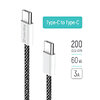 Кабель ColorWay USB Type-C - USB Type-C (M/M), 3.0 А, 2 м, Black (CW-CBPDCC068-BK)