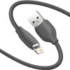 Кабель Baseus Jelly Liquid Silica Gel USB - Lightning (M/M), 2.4 A, 2 м, Black (CAGD000101)