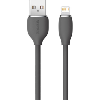 Кабель Baseus Jelly Liquid Silica Gel USB - Lightning (M/M), 2.4 A, 2 м, Black (CAGD000101) Кабель Baseus Jelly Liquid Silica Gel USB - Lightning (M/M), 2.4 A, 2 м, Black (CAGD000101)