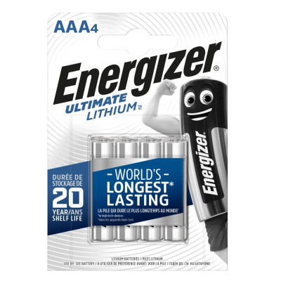 Батарейка Energizer Ultimate Lithium AAA/LR03 BL 4шт Батарейка Energizer Ultimate Lithium AAA/LR03 BL 4шт