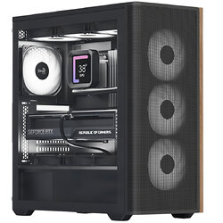 Корпус AeroCool D501A-G-BK-v2 (ACCM-DS01043.11) Black без БЖ