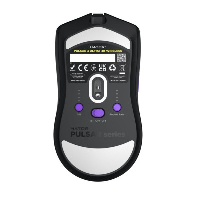 Миша бездротова Hator Pulsar 3 Ultra 4K Wireless Black (HTM680) Миша бездротова Hator Pulsar 3 Ultra 4K Wireless Black (HTM680)
