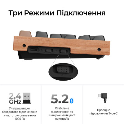 Беспроводная клавиатура Keychron K10 HE Magnetic Switch Black RGB (K10H-F1-UA)