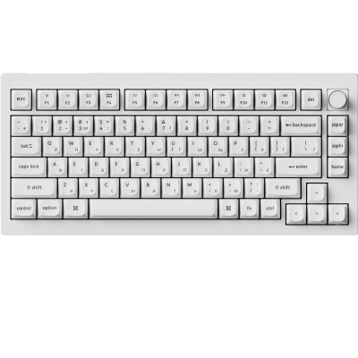 Беспроводная клавиатура Keychron V1 Ultra Keychron Red Switch White RGB (V1U-F1-UA)