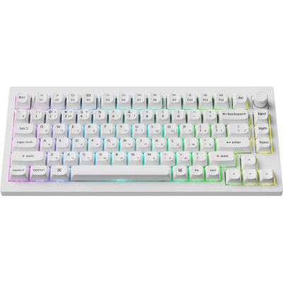 Беспроводная клавиатура Keychron V1 Ultra Keychron Red Switch White RGB (V1U-F1-UA)