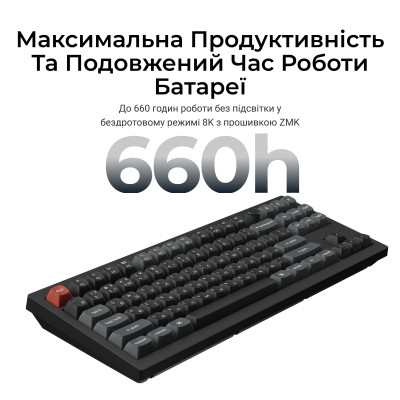 Беспроводная клавиатура Keychron V3 Ultra Keychron Red Switch Black RGB (V3U-D1-UA)