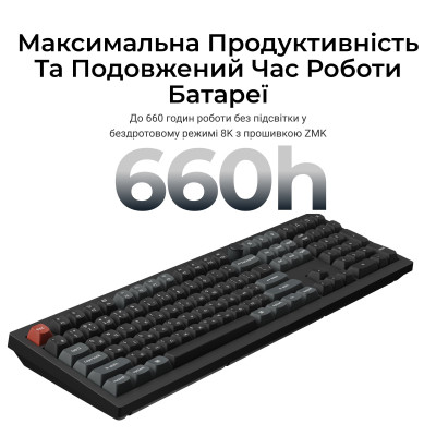 Беспроводная клавиатура Keychron V6 Ultra Keychron Red Switch Black RGB (V6U-D1-UA)