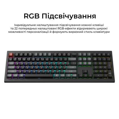 Беспроводная клавиатура Keychron V6 Ultra Keychron Red Switch Black RGB (V6U-D1-UA)