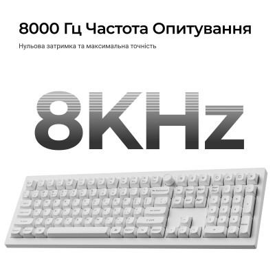 Беспроводная клавиатура Keychron V6 Ultra Keychron Red Switch White RGB (V6U-F1-UA)