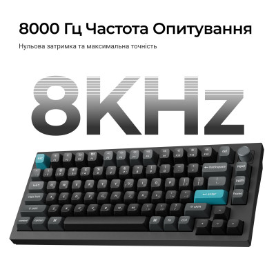 Беспроводная клавиатура Keychron Q1 Ultra Keychron Red Switch Black RGB (Q1U-M1-UA)