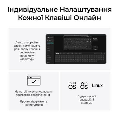 Беспроводная клавиатура Keychron Q1 Ultra Keychron Red Switch Black RGB (Q1U-M1-UA)