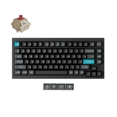 Беспроводная клавиатура Keychron Q1 Ultra Keychron Red Switch Black RGB (Q1U-M1-UA)