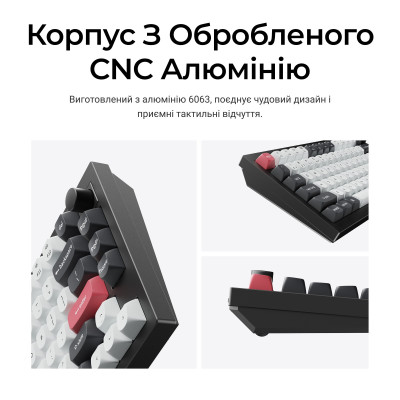 Беспроводная клавиатура Keychron Q1 HE Magnetic Switch Black RGB (Q1H-M1-UA)