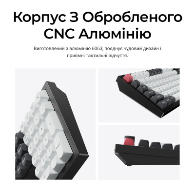 Беспроводная клавиатура Keychron Q6 HE Magnetic Switch Black RGB (Q6H-M1-UA)