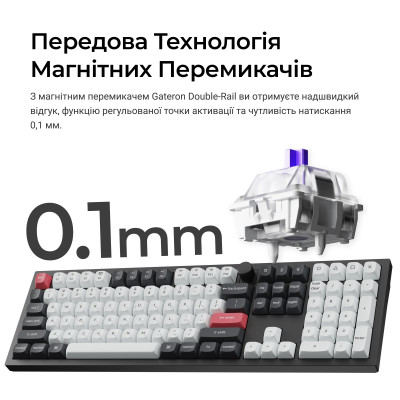 Беспроводная клавиатура Keychron Q6 HE Magnetic Switch Black RGB (Q6H-M1-UA)