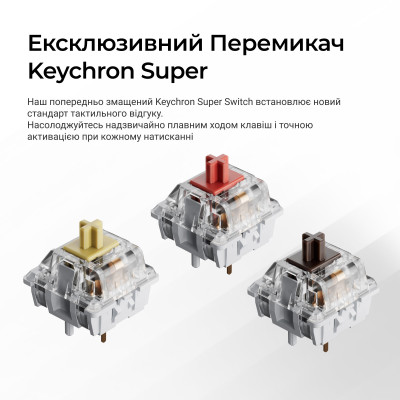 Беспроводная клавиатура Keychron K10 Max Keychron Super Banana Switch Black RGB (K10M-H4-UA)