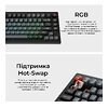 Клавиатура Keychron V1 8K Keychron Super Red Switch Black RGB (V1W-D1-UA)