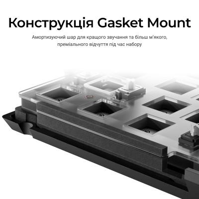Клавиатура Keychron V1 8K Keychron Super Red Switch Black RGB (V1W-D1-UA)