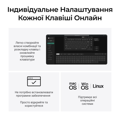 Клавиатура Keychron V1 8K Keychron Super Red Switch Black RGB (V1W-D1-UA)
