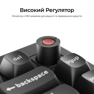 Клавиатура Keychron V1 8K Keychron Super Red Switch Black RGB (V1W-D1-UA)