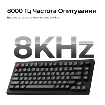 Клавиатура Keychron V1 8K Keychron Super Red Switch Black RGB (V1W-D1-UA)