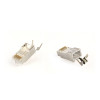 Коннектор RJ 45 Cablexpert (LC-PTF7-01/100) 8P8C, Cat.7, FTP, с насквозными отверстиями, позолоченные контакты (100 шт/уп)