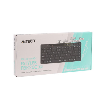 Беспроводная клавиатура A4Tech FBK26C AS Black