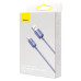 Кабель Baseus Crystal Shine USB - Lightning (M/M), 2.4A, 2 м Purple (CAJY000105)