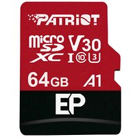 Карта пам`ятi MicroSDXC 64GB UHS-I/U3 Class 10 Patriot EP A1 R90/W80MB/s + SD-adapter (PEF64GEP31MCX)