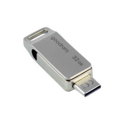 Флеш-накопичувач USB3.2 32GB OTG Type-C Goodram ODA3 Silver (ODA3-0320S0R11) Флеш-накопичувач USB3.2 32GB OTG Type-C Goodram ODA3 Silver (ODA3-0320S0R11)