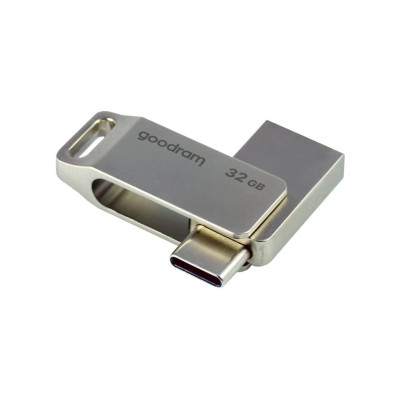 Флеш-накопичувач USB3.2 32GB OTG Type-C Goodram ODA3 Silver (ODA3-0320S0R11) Флеш-накопичувач USB3.2 32GB OTG Type-C Goodram ODA3 Silver (ODA3-0320S0R11)