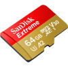 Карта памяти MicroSDXC 64GB C10 UHS-I SanDisk Extreme V30 U3 R170/W80MB/s (SDSQXAH-064G-GN6AA)
