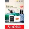 Карта пам`ятi MicroSDXC 128GB UHS-I U3 R190/W90MB/s SanDisk Extreme V30 + SD-адаптер (SDSQXAA-128G-GN6AA)