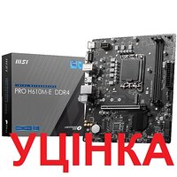 Материнська плата MSI Pro H610M-E DDR4 Socket 1700