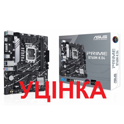 Материнська плата Asus Prime B760M-K D4 Socket 1700