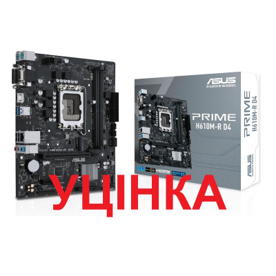 Материнська плата Asus Prime H610M-R D4-SI Socket 1700