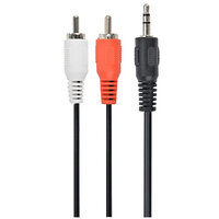Аудіо-кабель Cablexpert 3.5 мм - 2хRCA (M/M), 2.5 м, Black (CCA-458-2.5M)
