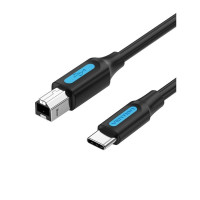 Кабель Vention USB Type-C - USB Type-B (M/M), 2 м, Black (CQUBH)