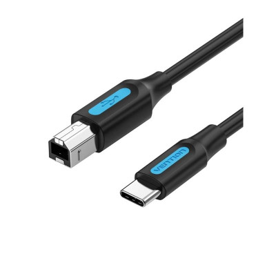 Кабель Vention USB Type-C - USB Type-B (M/M), 2 м, Black (CQUBH)