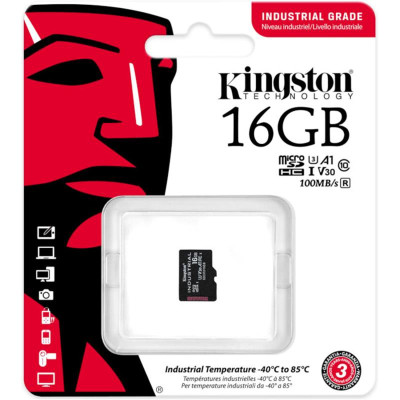 Карта пам`ятi MicroSDHC 16GB UHS-I/U3 Class 10 Kingston Industrial (SDCIT2/16GBSP) Карта пам`ятi MicroSDHC 16GB UHS-I/U3 Class 10 Kingston Industrial (SDCIT2/16GBSP)