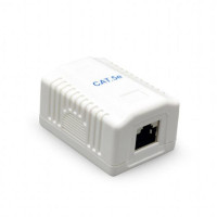 Розетка Cablexpert (NCAC-1U5E-01) RJ-45, Cat5е, внешняя, белая