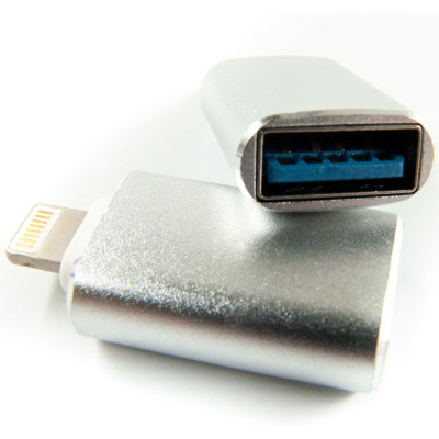 Адаптер Dengos OTG USB-Lightning Silver (ADP-016) Адаптер Dengos OTG USB-Lightning Silver (ADP-016)