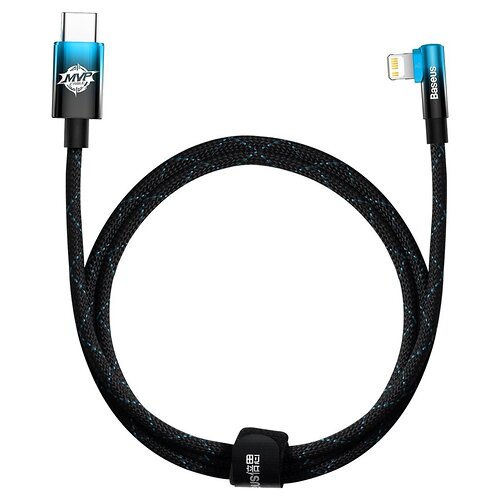 Кабель Baseus MVP 2 USB Type-C - Lightning (M/M), 20W, 1 м Black/Blue (CAVP000221)