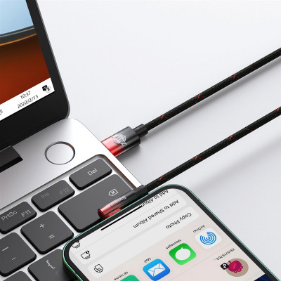 Кабель Baseus MVP 2 USB Type-C - Lightning (M/M), 20W, 1 м Black/Red (CAVP000220)