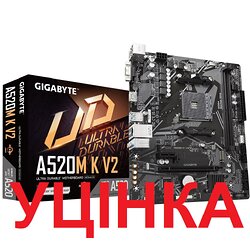 Материнська плата Gigabyte A520M K V2 Socket AM4