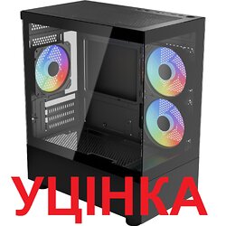 Корпус AeroCool Viewport Mini-G-BK-v2 (ACCM-ES09133.11) Black без БЖ