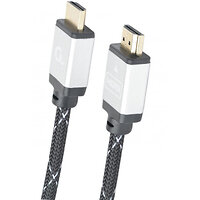 Кабель Cablexpert HDMI - HDMI V 2.0 (M/M), 1 м, чорний/сірий (CCB-HDMIL-1M) коробка