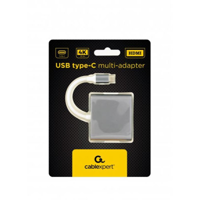 Адаптер Cablexpert (A-CM-HDMIF-02-SG) USB-C - HDMI/USB/USB-C Адаптер Cablexpert (A-CM-HDMIF-02-SG) USB-C - HDMI/USB/USB-C